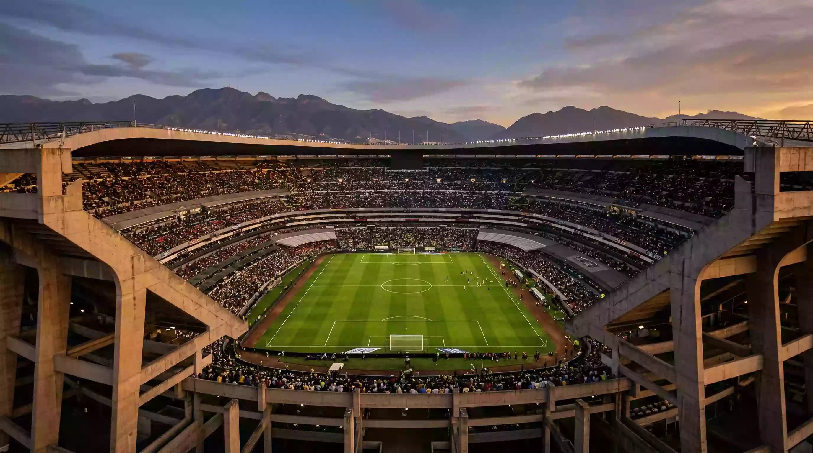 Estadio Azteca in Mexico City showing the famous venue that will host World Cup 2026 matches