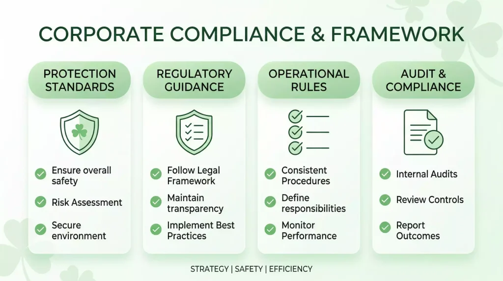 Infographic summarising GRAI licensing and responsible gambling features for Irish bettors
