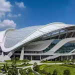 MetLife Stadium exterior view in East Rutherford, New Jersey, venue for the 2026 World Cup Final
