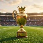World Cup 2026 trophy with betting odds display showing favourite nations