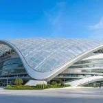 SoFi Stadium exterior view in Inglewood, California, venue for World Cup 2026 matches