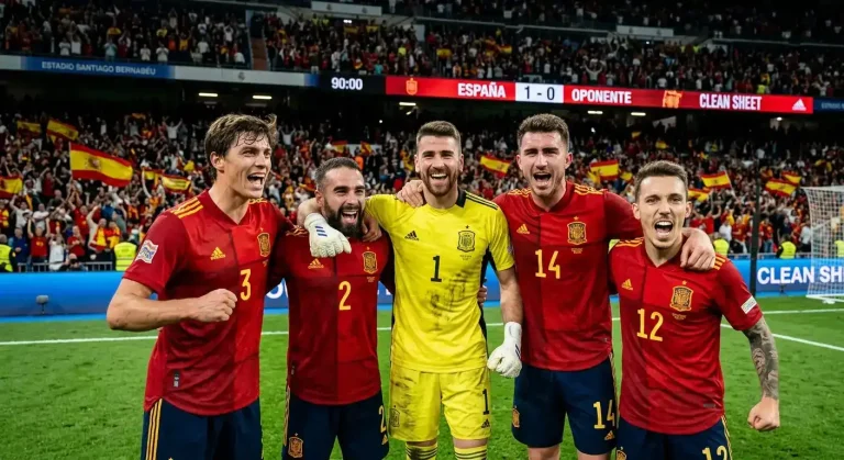 Spain Defence World Cup 2026 — 1 Goal Conceded, Simón Record